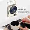 Portable Desktop fan, ultra-thin foldable wall-mounted with night light, ultra-quiet,
