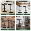 Adjustable Swivel Bar Stools Set of 2, Modern PU Leather