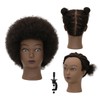 Afro Mannequin Head With 100% Human Hair 8-Inch Mannequin Head
