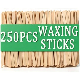 250Pcs Waxing Sticks for Hair Removal - Borogo Eyebrow, Lip, Nose Small Waxing Applicator Sticks for Hair Removal and Smooth Skin - Spa and Home Usage