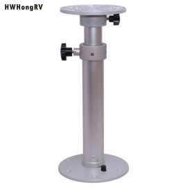 Height-Adjustable RV Table Leg  HWHongRV Aluminum Telescopic Support for Motorhome Caravan and Van Dining TablesColor: silver