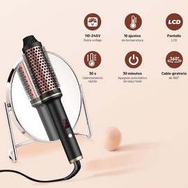 Cepillo Termico para Cabello, Cepillo para Cabello Electrico de 38 mm