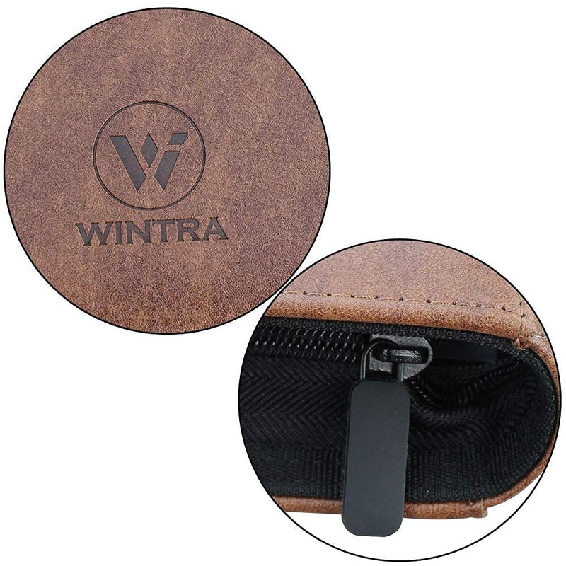 WINTRA 504 Pockets Classical Brown leather Card Binder, Premium 9-Pocket
