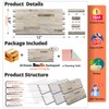 StyloVue 20 Sheets Kitchen Peel and Stick Backsplash Tiles, Beige