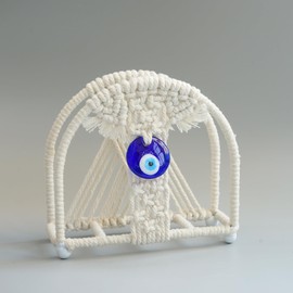 Boho Handmading Woven Decorative Napkin Holder/Tabletop Freestanding Tissue Dispenser