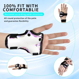 JeeFree Skateboard Pads Kids/Youth/Adult Shield Elbow Pads and Wrist Guards Protective Gear,Strong Double Straps&Adjustable Easy-Fix Clips for Skateboarding,Rollerblading,ScooterRoller,Skating,Bicycle