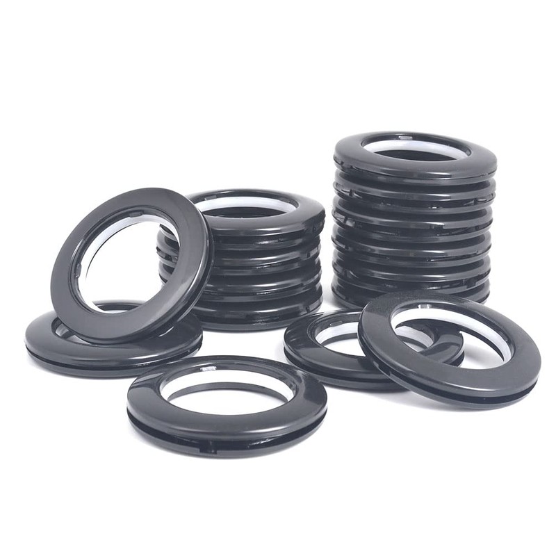 42 Pack Curtain Grommets Inner Diameter 1-9/16"(40mm) Plastic Large Curtain
