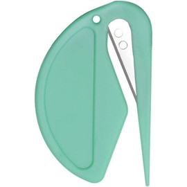 2Pcs Letter Opener Slitter for Letter Openers for Men Letter Openers with Razor Blade for Envelope, Package, Paper Cut, Safe Mail Opener (Green)