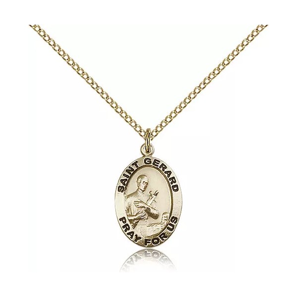Bliss Saint Gerard Majella Medal For Women - Gold Filled