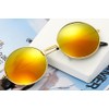 Rio Grande ZM-SG6767 Round Design Gradient Sunglasses, Frame: Black/Lens: Gray