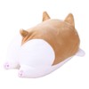 Levenkeness Corgi Dog Plush Pillow, Soft Cute Shiba Inu Akita