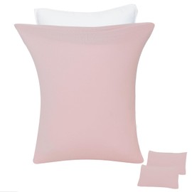 (3D Stretchable T-shirt Texture) Pillowcase Set of 2 Pillow Covers All Seasons T-shirt Material Envelope Type Pillow Case Soft, Smooth to the Touch, Sweat Absorbent, Quick Drying, Antibacterial, Odor