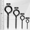 ZAUGONTW 5 Inch Eye Hooks, Large Eye Bolts Screw in