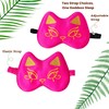 Silk Sleep Mask Blindfold Eye Mask for Sleep Cute Cat