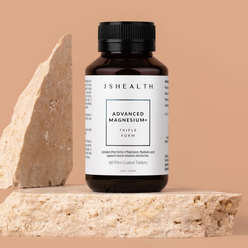 JSHealth Vitamins Advanced Magnesium+ Formula | Muscle Relaxation Supplement with