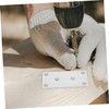 iplusmile 10Pcs Flat Corner Brace Braid Stainless Steel Coupling Plate