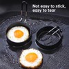 4 Pack Egg Rings for Frying Eggs, 3.5" Nonstick Egg