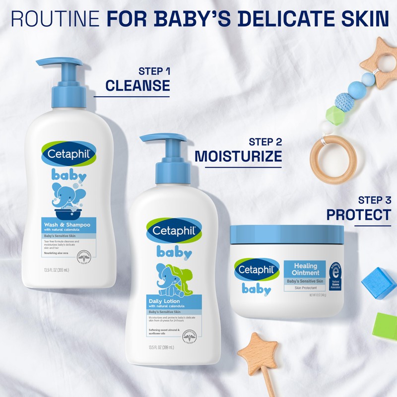 Cetaphil Baby Healing Ointment, Diaper Rash Ointment Soothes and Protects