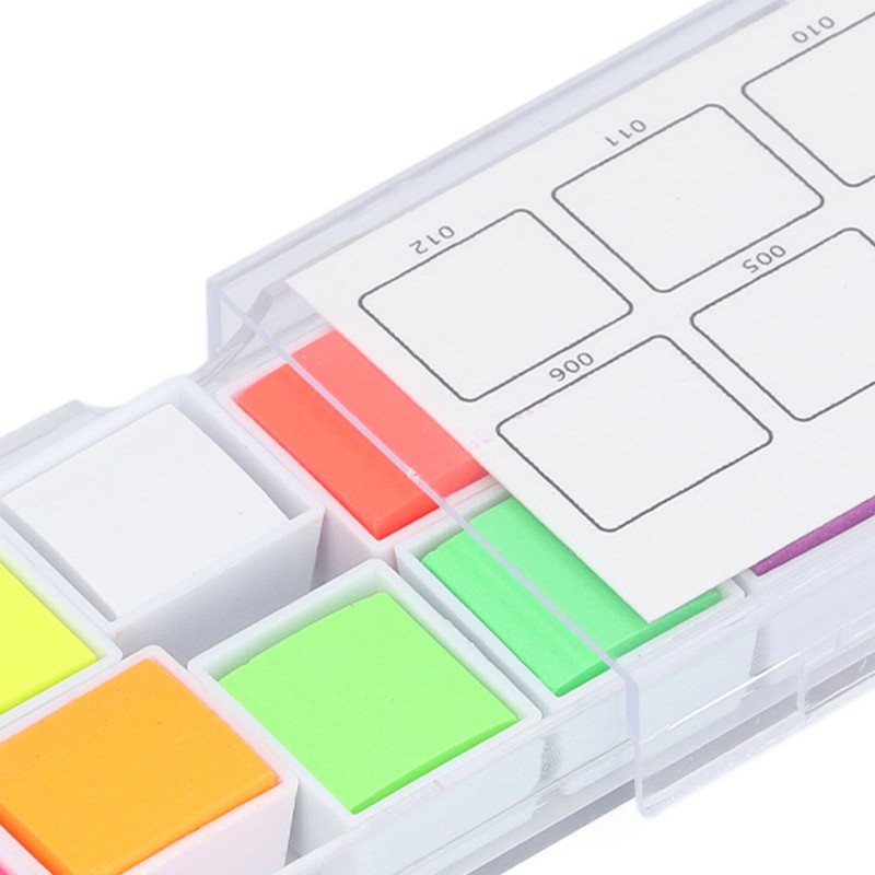 Neon Watercolor Paint Set 12 Colors Fluorescent Solid Art Supplies