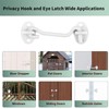 6-Inch Stainless Steel Cabin Hooks - White Gate Hook &