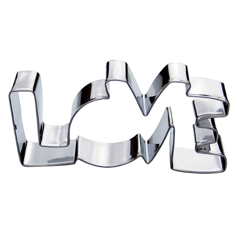 LOVE sign Cookie Cutter, Premium Food-Grade Stainless Steel, Dishwasher Safe