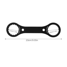 Herramienta de Manivela de Extracción del Soporte Inferior, Aleación de Aluminio, Bicicleta de Montaña, Montura de Bicicleta, Llave de Soporte Inferior, Juego de Bielas Hueco para Bicicleta, Herramien