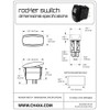 CH4X4 Marine Rocker Switch Gin'n Tonic Symbol- Green Led