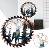 Metal Wall Art Cut Decor Elk Saw Blade Wall Deer