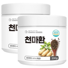 Chamgoods 국산 천마환 200g 2통 Domestic Cheonma Pills 200g 2 Bottles