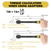 ANPUDS 17 pcs Metric Torque Adapter Set - 12 Point