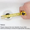 sourcing map Rubber Sink Plug, Clear Drain Stopper Fit 2"