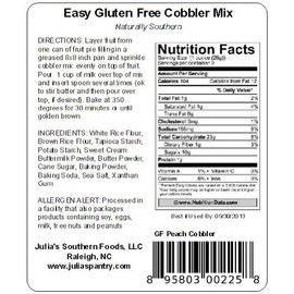Gluten Free Peach Cobbler Mix 9oz Bag