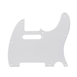 Guitar Anatomy Telecaster Scratchplate Pickguard to fit Fender USA/MEX - White (Single Ply)