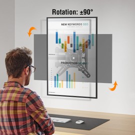 ELIVED UL Listed Full Motion TV Monitor Wall Mount for Most 14-42 Inch LED LCD Flat Screen TVs & Monitors, Swivel Tilt Extension Rotation tv Mount Bracket Max VESA 200x200mm, up to 33 lbs.