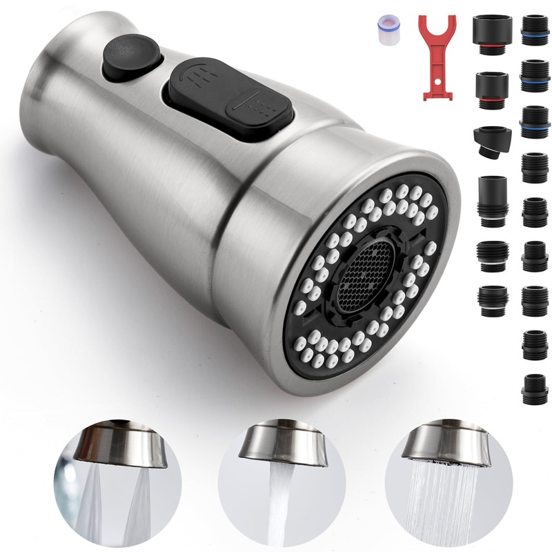 TIORIY Pull Down Kitchen Sink Faucet Spray Head Replacement with