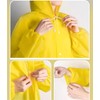 Bombinate Raincoat, Storage Bag Included, Hat, Rain Poncho, Unisex, Translucent,