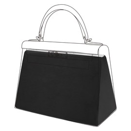 DGAZ Bag Cushion for Kelly 25/28/32/35, Luxury Pocket Shaper Insert, Handbags Inner Cushion for Women Bags (Black, KL35)
