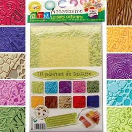 Plate Texture Matching, For Dough Playdough Fimo - Lot Of 10 [Toy]