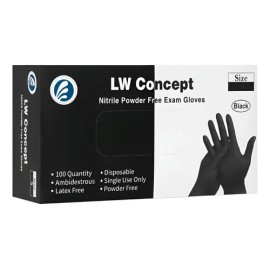 Guantes Nitrilo Concept Negros Talla 100 Unidades