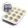 GreenLife 12-Cup Muffin Pan, PFAS-Free Healthy Nonstick Baking Tray, 11.4"