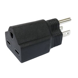 MaxMall 1-pack 240V to 120V Plug Adapter Electrical Converter for US for Grow Light Fixture Kit Accessories (1Pcs(240 to 120V))