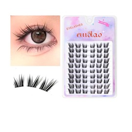 Partial False Eyelashes, Natural False Eyelashes, For Partial, Bunch, Large Capacity, Natural, Handmade Matsueku, Self False Eyelashes (Princess)
