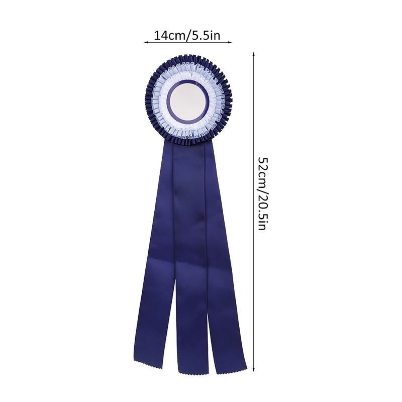 Second Place Rosette Ribbon Badge Exquisite Small Winner Medal Award
