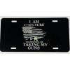 BLVD 1776 USA Gun Rights Patriotic Car Tag Engraved Etched