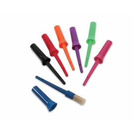 Shires EZI-GROOM Plastic Hoof Oil Brush: Lime Green