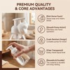 2 dispenser di sapone ovali vuoti da 250 ml, in