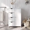 CIPACHO Bathroom Storage Cabinet,Side Storage Organizer Cabinet with 4 Drawers