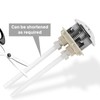 Toilet Push Button Flush Replacement, 2 Pack Dual Flush Toilet