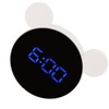 Mirrored Digital Alarm Clock Cute Mice Ear Shape LED Mirror