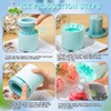 Mumufy Cylinder Silicone Decompress Ice Cube Molds Trays Lattice, Holds